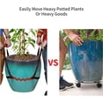 thumbnail image 5 of Heavy-Duty Metal Plant Caddy, Solid Material Ensures Longevity And Stability, Supports Up To 150 Pounds For Multi-Purpose Usage, Including Indoor And Outdoor Spaces (13 Inches, 5 of 5
