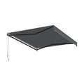 thumbnail image 5 of ALEKO 10' x 8' Gray Manual Retractable Black Frame Patio Awning, 5 of 7