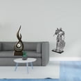 thumbnail image 2 of Escultura abstracta de fuego, estatua moderna, figura de caballero, adorno decorativo de colección, ideal para oficinas, salas de estar, dormitorios,, 2 of 8