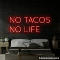 thumbnail image 2 of Glowneon No Tacos No Life Neon Sign, Tacos Led Sign, Mexican Food Led Sign, Tacos Decor Store, 2 of 5