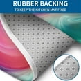 thumbnail image 4 of Rainbow Tie Dye Swirl Pattern Bathroom Rugs Sets 3 Piece,Toilet Cover Set,Absorbent Non Slip Bathroom Mats Sets with U-Shaped Contour Rug Toilet Rug Set, 4 of 5