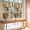Bronze, Taupe, variant on Blue Grey Abstract 2 Panel Kitchen Curtains for Small Windows, Modern Gradient Retro Mottled Oil Painting Bathroom Tier Curtain, Short Window Treatment for Bedroom/Living Room 55"x24"