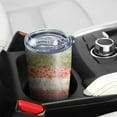 thumbnail image 5 of 20 Oz Pioneer Flower Coffee Tumbler Double Wall Insulated Stainless Steel Water Bottle | Metal Reusable Thermoses Flask with Cup Cap | Leak & Sweat Proof with Anti-Dust Lid, 5 of 7