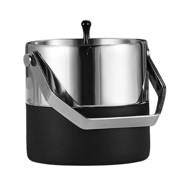 Cubo de hielo aislado de doble pared, cubo para enfriar bebidas, fondo antideslizante, cubo de champán con tapa para cocina, Bar y cafetería 138 cm x 135 cm