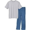Hanes Mens Big Short Sleeve Tee and Woven Sleep Pant Pajama Set 40390