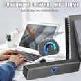 thumbnail image 5 of Bluetooth Computer Speakers with Knob Volume Control and 3.5mm Aux Input,Portable Soundbar Speaker for PC Laptop, 5 of 5