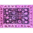 thumbnail image 1 of Ahgly Company Indoor Rectangle Oriental Purple Traditional Area Rugs, 8' x 10', 1 of 4
