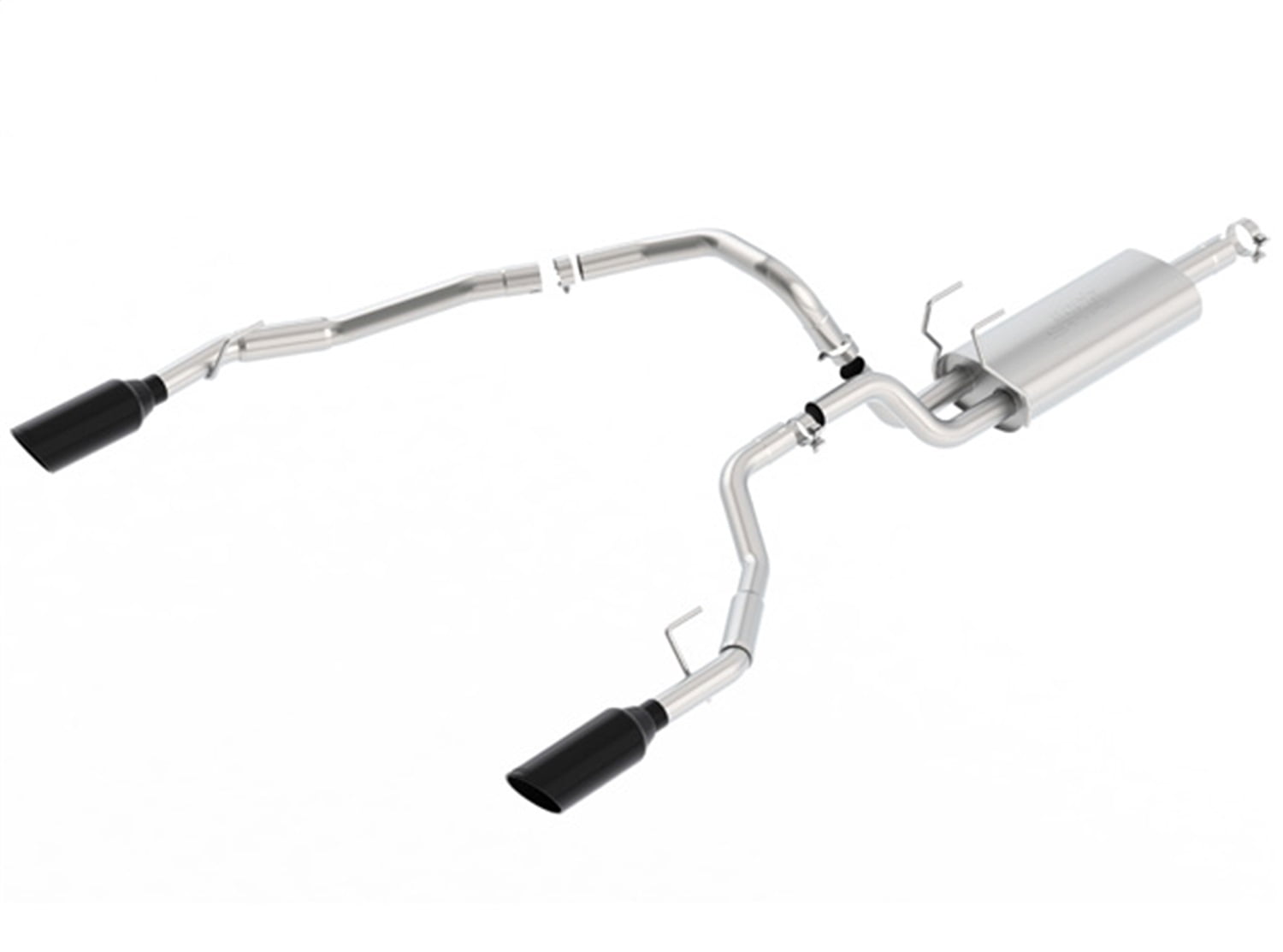 Borla 140307BC SType CatBack Exhaust System; 3 in. Into Dual 2.5 in