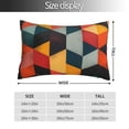 thumbnail image 2 of Kdxio Cotton Pillow Cases 16"x24" Pillowcases,Soft and Breathable Bedroom Pillow Cases-Geometric Cube Pattern Art-No Pillow Core, 2 of 5