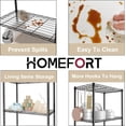 thumbnail image 4 of Adjustable Wire Shelving Unit, 5-Tier Metal Storage Rack with Hooks and Liners for Kitchen, Closet, Bathroom, Black, 4 of 8