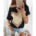 thumbnail image 4 of Birdeem T-Shirt à Paillettes pour Femmes, Col Rond, Manches Courtes, 4 of 6