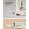 thumbnail image 5 of VASAGLE C-Shaped End Table, Small Side Table for Couch, Sofa Table with Metal Frame for Living Room, Bedroom, Bedside, Cream White, 5 of 6