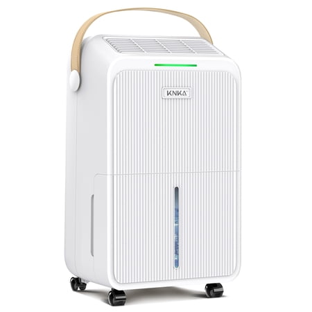 Condition photo showing Good Condition for knka pro dehumidifier for home and basement max 34 pints (doe) dehumidifier with drain hose up to 2500 sq.ft. smart humidity control auto defrost quiet operation 24h timer