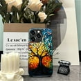 thumbnail image 4 of Case for iPhone 16 Pro, Hybrid Shockproof Protective Anti-Scratch Phone Case, Dual-Layer Drop Protection, Stained Glass Tree of Life, 4 of 8