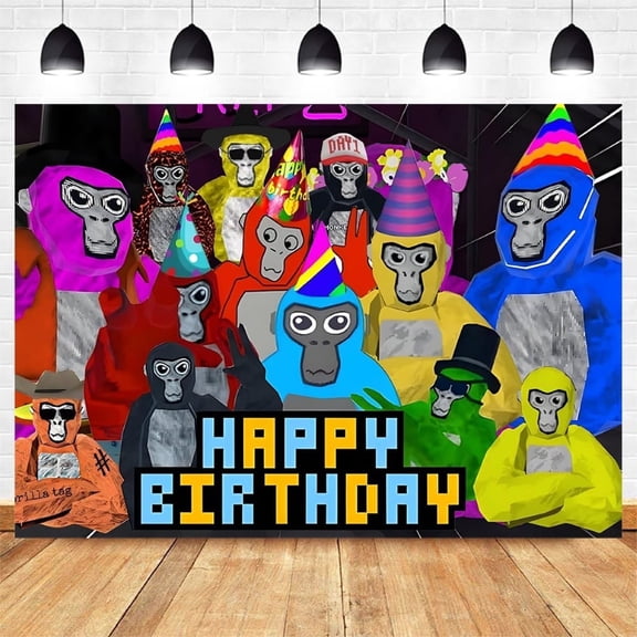 Anime Game Theme Flag Birthday Party Background Banner for Photography Children Birthday Party Decoration Supplies (5.9ft*3.6ft)