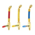 thumbnail image 3 of 3Pcs/Set For R134A R410A R22 R12 Charging Hose & Ball Valve For Ac Air Refrigeration, 3 of 10