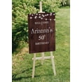 thumbnail image 5 of Darling Souvenir MADE WITH LOVE PersonalizedWelcomeBirthdaySignFairy Lights On Wood Panel,Large Decorative Poster For Birthday Party, Celebrations- 18x12, 5 of 5