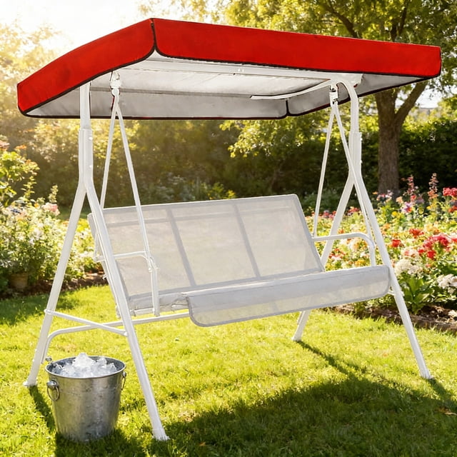 BotaniNest Outdoor Swing Cover Sun Shade Lightweight 210D Polyester Coating For Porch Patio Garden Swing