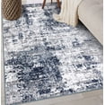 thumbnail image 5 of World Rug Gallery Distressed Abstract Area Rug - Blue 4'x6', 5 of 6