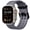 Gray, variant on BANDOVA Silicone Ocean Band Compatible with Apple Watch Men Women, Breathable Tubular Sport Strap for Series 11 10 9 8 7 6 SE Ultra, Orange