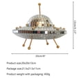 thumbnail image 3 of Disco Ball UFO Mirror Reflective Balls Kawaii Home Desk Decorations (Silver), 3 of 6
