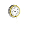 14" Retro Neon Wall Clock, Double Light Ring Vintage Style Clock by