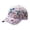 Light Purple, variant on Garden Morning Floral Embroidered Baseball Cap Color Block Patchwork Rose Sun Hat Breathable Casual Sun Hat For Outdoor Sport(Pink-23Cm)