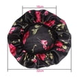 thumbnail image 2 of BUZIFU 2 Pack Soft Satin Sleep Cap Wide Band Salon Bonnet Night Sleeping Hat Black and Rose Red Loss Chemo Caps for Women Girls, 2 of 5