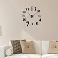thumbnail image 2 of Reloj de pared 3D DIY para sala de estar, diseño moderno, efecto de decoración de lujo con espejo acrílico y espuma EVA, reloj de pared silencioso sin marco para oficina de hotel (tamaño ajustable), 2 of 5