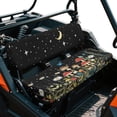 thumbnail image 2 of ZIATUBLES 2-Pack Waterproof UTV Seat Covers, Butterfly Floral Moon Star Print Replacement Bench Seat Protectors Compatible with Kawasaki Mule 3000 3010, Wear-Resistant Polyester UTV Seat Decor Covers, 2 of 8