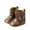 L-Brown149, variant on MEZZALL Leather Western Boots Cowboy Bootie Soft Sole Nonslip Crib Shoes For Baby Toddler Girls Boys Holiday Footwear