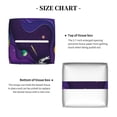 thumbnail image 4 of Goofa Astronaut Tissue Box Cover PVC Leather Tissue Holder Square Facial Tissue Case Facial Paper Organizer Dispenser for Bathroom, Vanity Countertop, 4 of 8