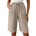 thumbnail image 2 of Pants for Women Casual Work Stretchy Slim Fit Trousers Office Slacks with Pockets, 2 of 6