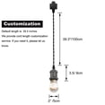 thumbnail image 2 of Kiven Anti Glare H-Type Track Lighting Pendants, 1-Light h Track Pendant Lights, Industrial H Track Light Pedant for Kitchen Restaurant Hallway, Pearl Black, 2 of 7