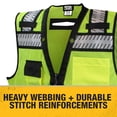 thumbnail image 3 of Chaleco Surveyor DEWALT DSV521, clase 2, muy resistente, 5XL, 3 of 7