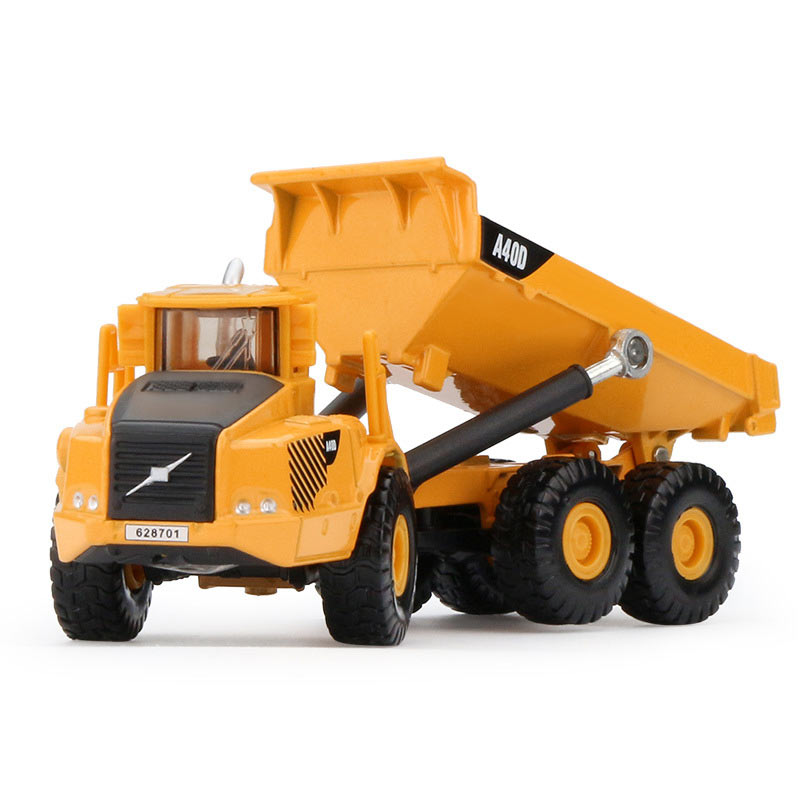 1:87 alloy loading and unloading truck children's toy car model engineering dump truck 1:87 Scale Alloy Excavator Dumper Engineering Metal Diecast Truck Car Funny Toy Kids Birthday Gift - image 1 of 7