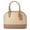 Ivory / Taupe, variant on Women's Sabrina Colorblock Satchel Bag in Pebbled Leather (Light Blue)