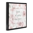 thumbnail image 2 of Stupell Industries Farmhouse Grow at Your Pace Florals Black Floating Frame Canvas Art, 18 x 18, by Carol Robinson, 2 of 8