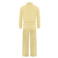 thumbnail image 6 of ZsaeSM Women 2 Piece Casual Tracksuit Sets Half Zip Lapel Sweatshirt & Drawstring Wide Leg Pants Comfy Lounge Outfit Set Complexion L, 6 of 7