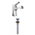 thumbnail image 1 of American Imaginations AI-33666 1 Hole CUPC Approved Lead Free Brass Faucet Set In Chrome Color - Overflow Drain Incl., 1 of 9