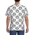 thumbnail image 3 of Vsdgher Black Squirrel Print Men's Dry Fit Mesh Athletic Shirts Moisture Wicking Tennis T-Shirt Tops, 3 of 9