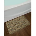 thumbnail image 2 of Paisley Bath Mat, Iranian Hippie Themed Spiritual Textured Floral Ornament Persian Artwork, Non-Slip Plush Mat Bathroom Kitchen Laundry Room Decor, 29.5 X 17.5 Inches, Chocolate Sand Brown, Ambesonne, 2 of 2