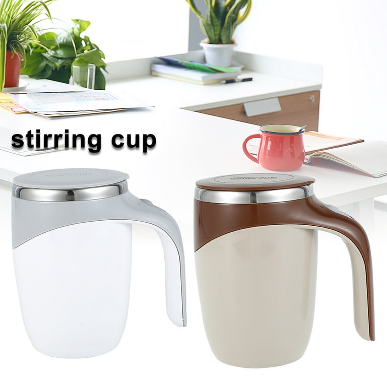 HOTBEST Self Stirring Coffee Mug Cup 400ml Electric Stainless Steel  Automatic Self Mixing Spinning Home Office Travel Mixer Cup