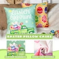 thumbnail image 4 of 4 Pcs Easter Pillow Covers 18 x 18 Inch Colorful Easter Throw Pillow Cases Decorations Easter Bunny Pillow Covers Egg Gnome Pillow Cushion Case Spring Decor Farmhouse Decorative for Sofa Couch Bed, 4 of 6