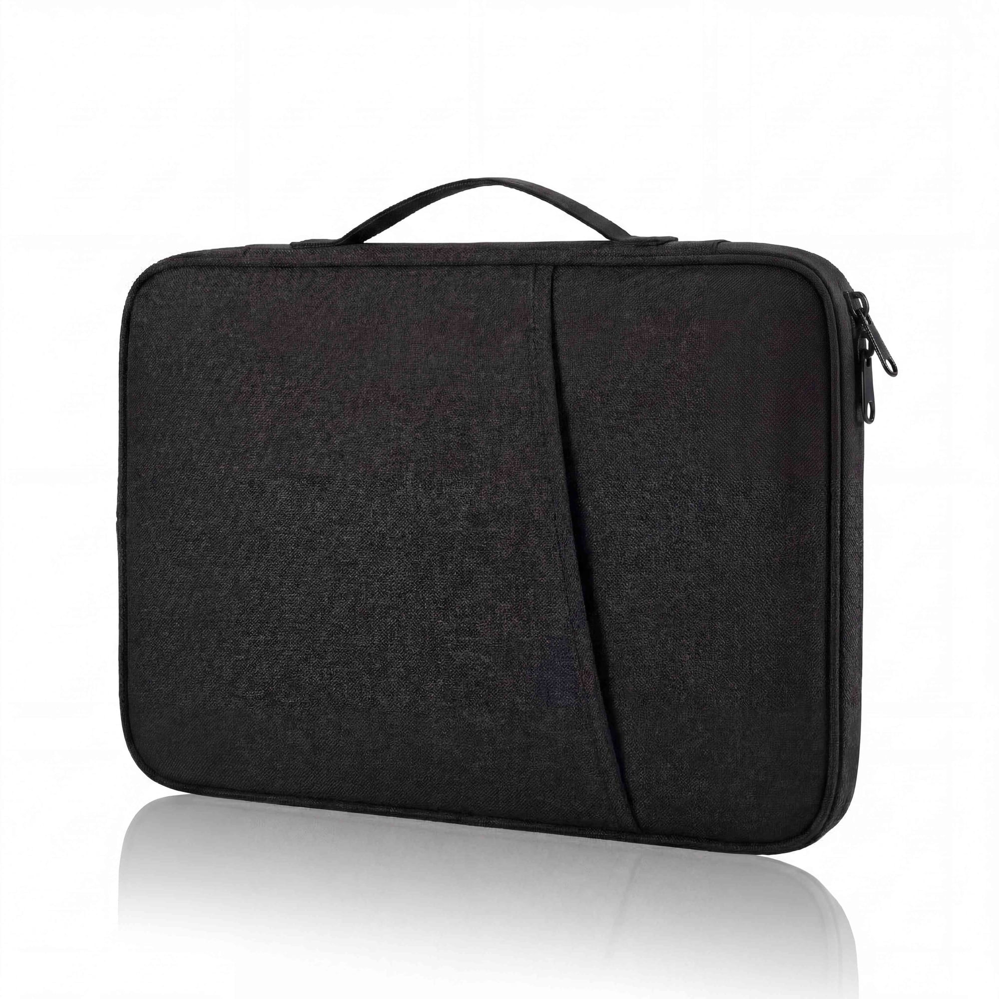 14 Inch Laptop Sleeve Case, 13.3-14 inch Protective Computer Cover with Accessories Pocket, Portable Laptop Bag for MacBook HP Dell ASUS Lenovo, Black