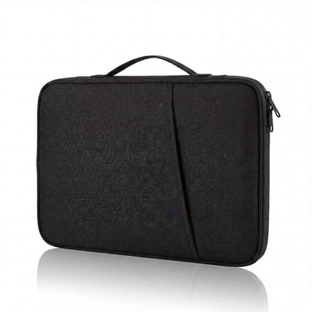 14 Inch Laptop Sleeve Case, 13.3-14 inch Protective Computer Cover with Accessories Pocket, Portable Laptop Bag for MacBook HP Dell ASUS Lenovo, Black