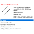 thumbnail image 2 of Trunk Lid Lift Support Kit 2 Piece - Compatible with 2006 - 2008 Dodge Charger 2007, 2 of 2