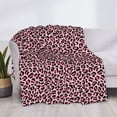 thumbnail image 4 of Throw Blanket for Couch, Trendy pink Leopard cute Super Soft Fuzzy Comfy Warm Throw Blanket, Cuteness Lightweight Cozy Plush Flannel Blanket & Throws for Sofa and Bed All Season, 4 of 5