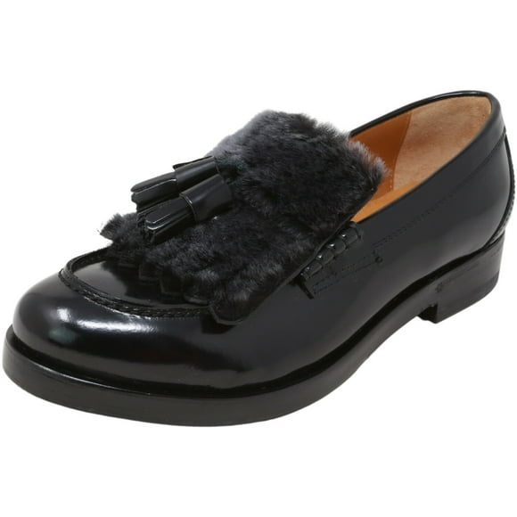 Henderson Baracco Women's Alena Paradise Nero Ankle-High Leather Loafers & Slip-On - 6.5M