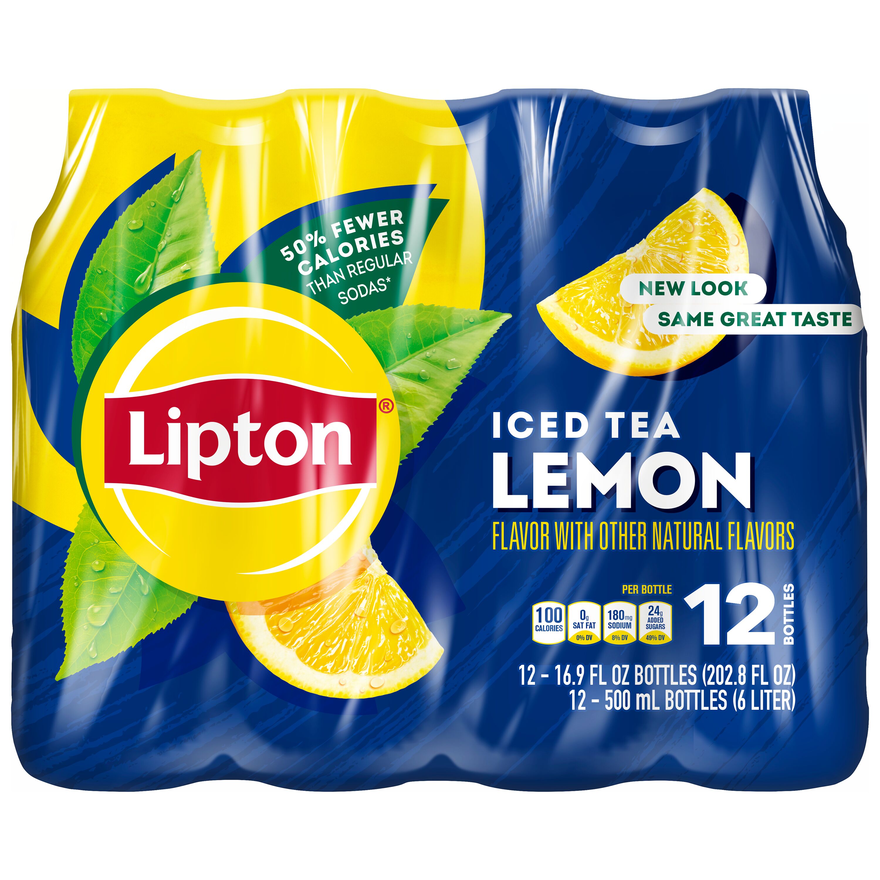 Lipton Lemon Iced Tea, 16.9 fl oz, 12 Pack Bottles - image 2 of 6